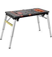 TLGREEN Folding Work Bench with Clamps & Power Strip - Portable